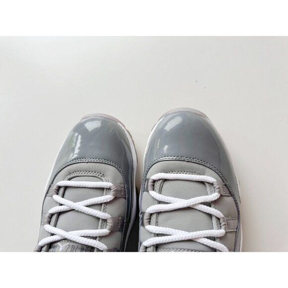 NIB 2010 NIKE Air Jordan 11 Retro Cool Grey Leather Lace Up Sneakers, Size 9 - Picture 6 of 16